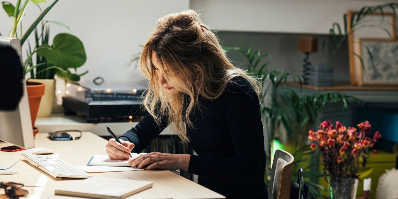 woman writing