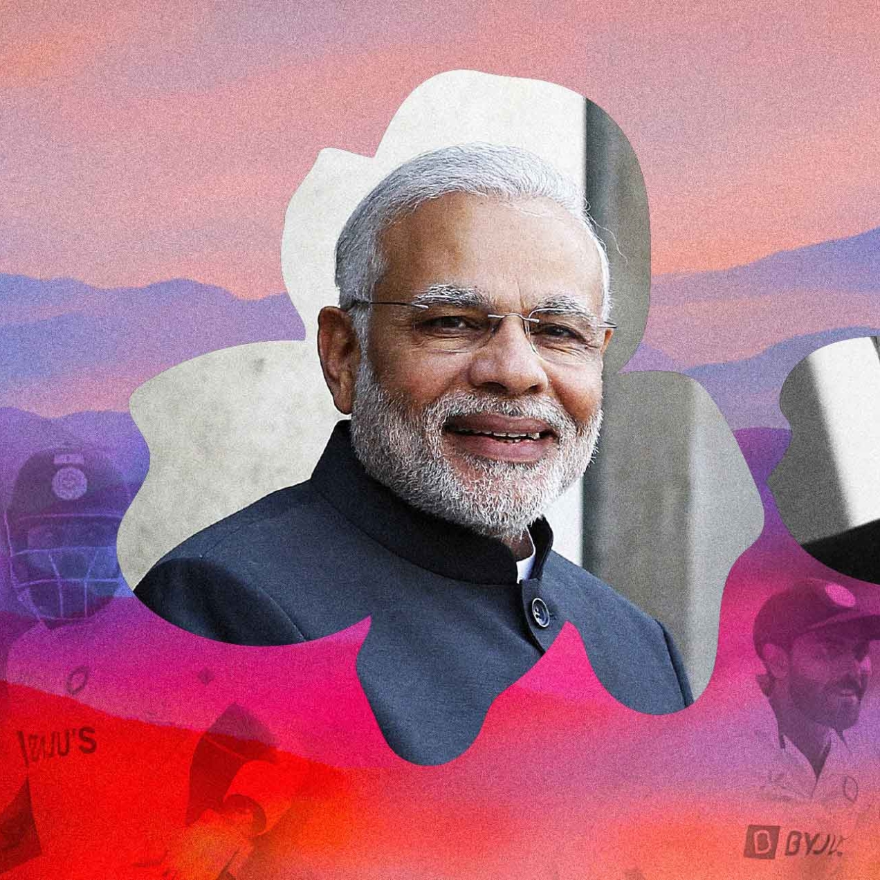 Photos of Joe Biden, Narendra Modi, Vladimir Putin and Virat Kohli and Ravindra Jadeja playing cricket at the at Narendra Modi Stadium