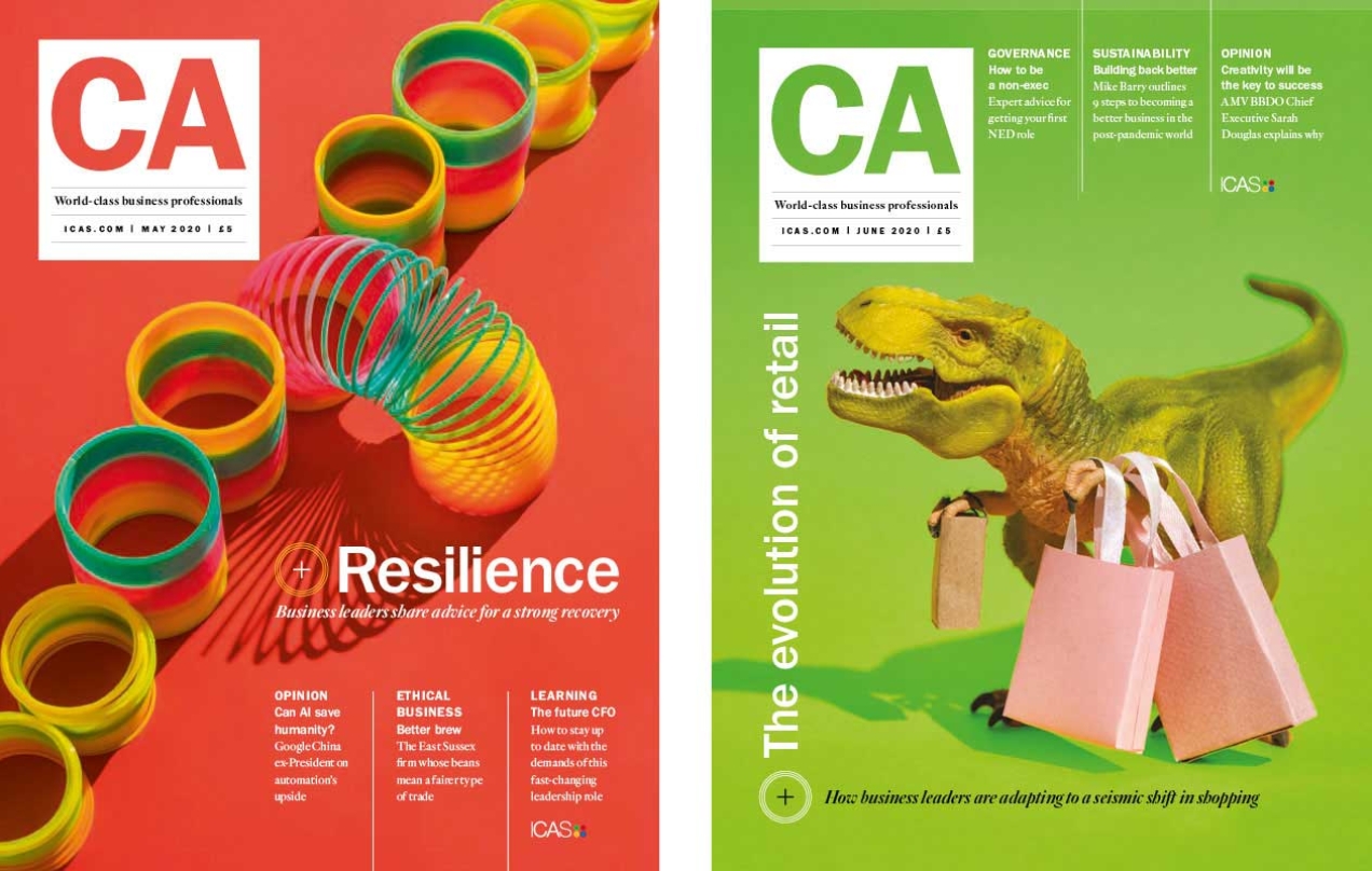 The front covers of the May and June issues of CA Magazine.