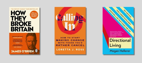 Book covers of How They Broke Britain; Calling In; Directional Living